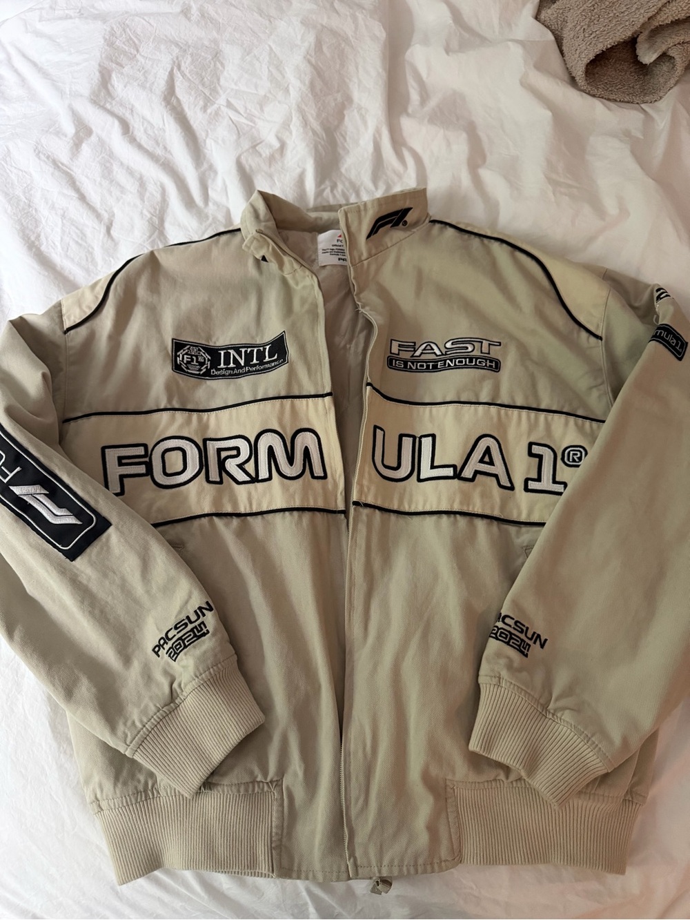 Formula 1® Beige Racing Jacket